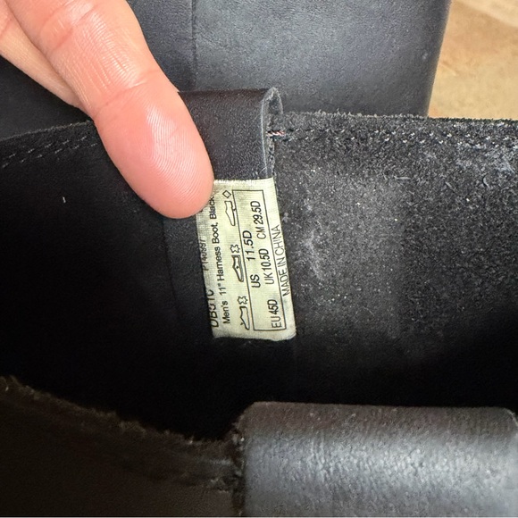 Durango Black Leather Men's Square Toe Boots - Picture 5 of 6